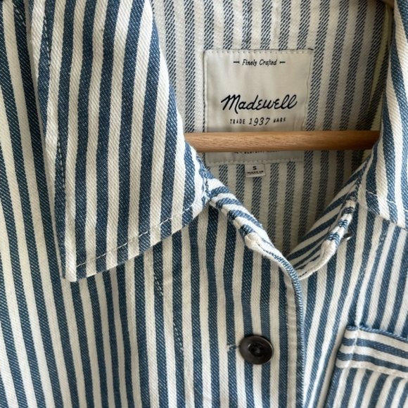 Madewell Striped Denim Jacket - Picture 3 of 4